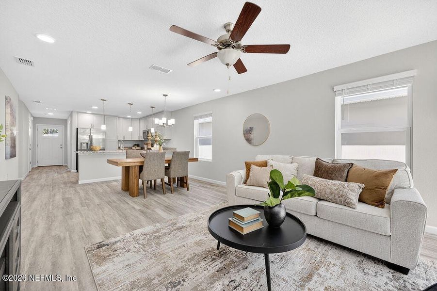Furnished interior view inside a new home in , Jacksonville (Image 11).