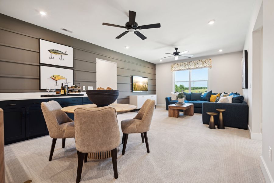 Representative furnished interior of a home built from the Torrence by Tri Pointe Homes in Seven Oaks, Belmont (Image 25).