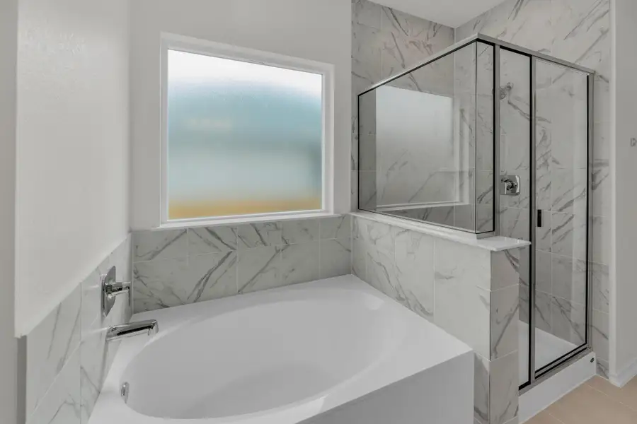 Furnished interior view inside a new home in Salerno - Classic Collection, Round Rock (Image 10).