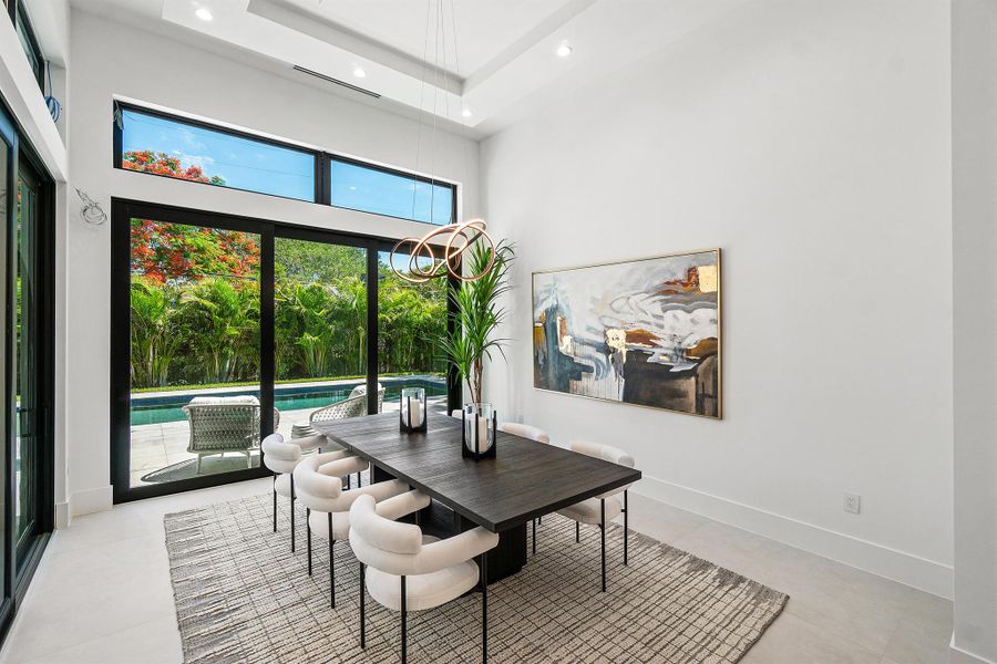 Furnished interior view inside a new home in , Delray Beach (Image 25).