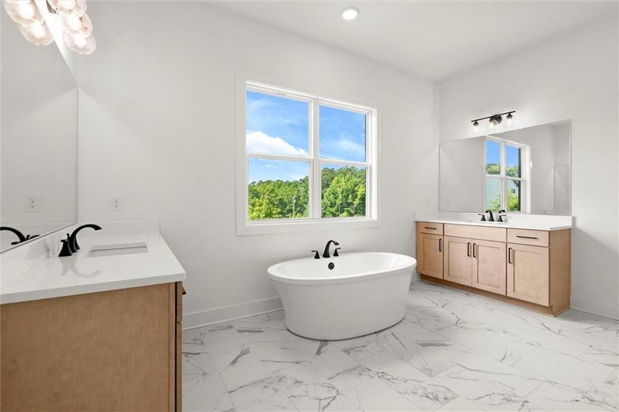 Furnished interior view inside a new home in The Gathering – Alpharetta, Alpharetta (Image 6).