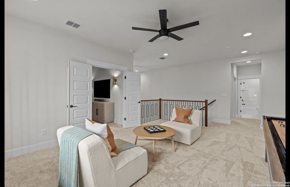 Furnished interior view inside a new home in Bison Ridge, San Antonio (Image 2).