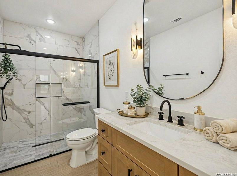 Furnished interior view inside a new home in , Floresville (Image 14).