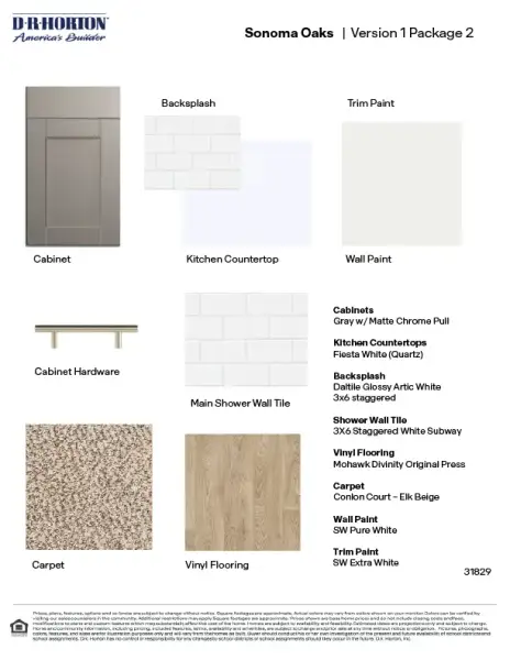 Sample of building materials used in homes in Sonoma Oaks, Fredericksburg (Image 22). Sample of building materials used in homes in Sonoma Oaks, Fredericksburg (Image 22).