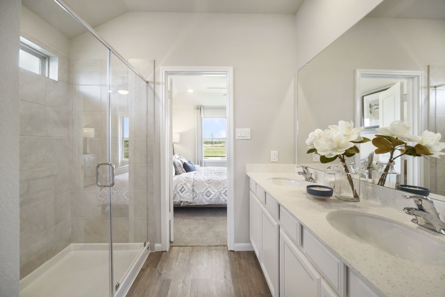 Representative furnished interior of a home built from the Walker by Beazer Homes in Laurel Landing: Founders Collection, Alvin (Image 13). Representative furnished interior of a home built from the Walker by Beazer Homes in Laurel Landing: Founders Collection, Alvin (Image 13).