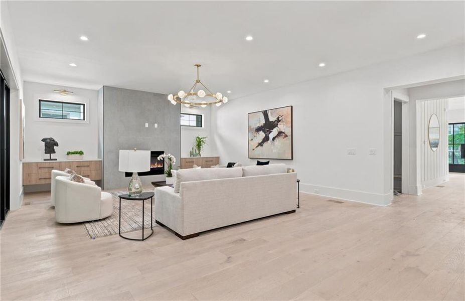 Furnished interior view inside a new home in , Atlanta (Image 9).