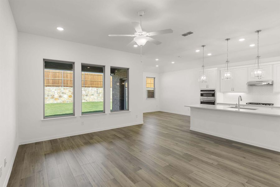 Open Kitchen-Living-Dining Room Representative Photo