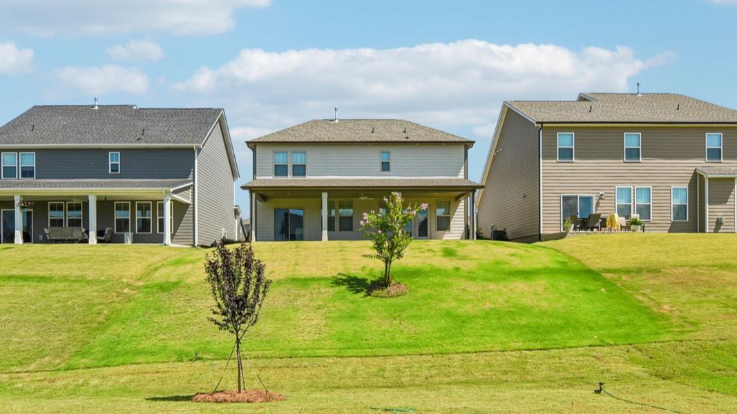 The Burton Plan by DRB Home in Lakeside Glen York, SC - Backyard The Burton Plan by DRB Home in Lakeside Glen York, SC - Backyard