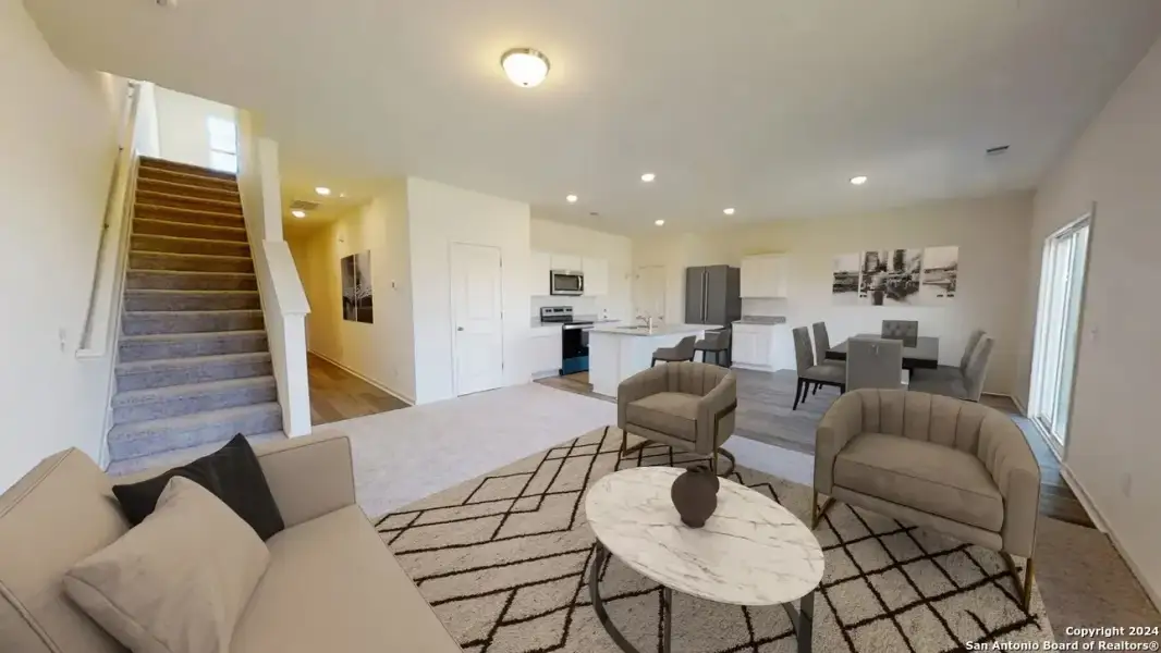 Furnished interior view inside a new home in Trails at Culebra, San Antonio (Image 8).