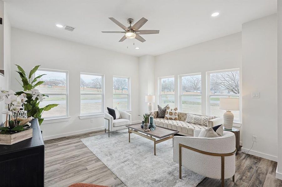 Furnished interior view inside a new home in , Roanoke (Image 5).