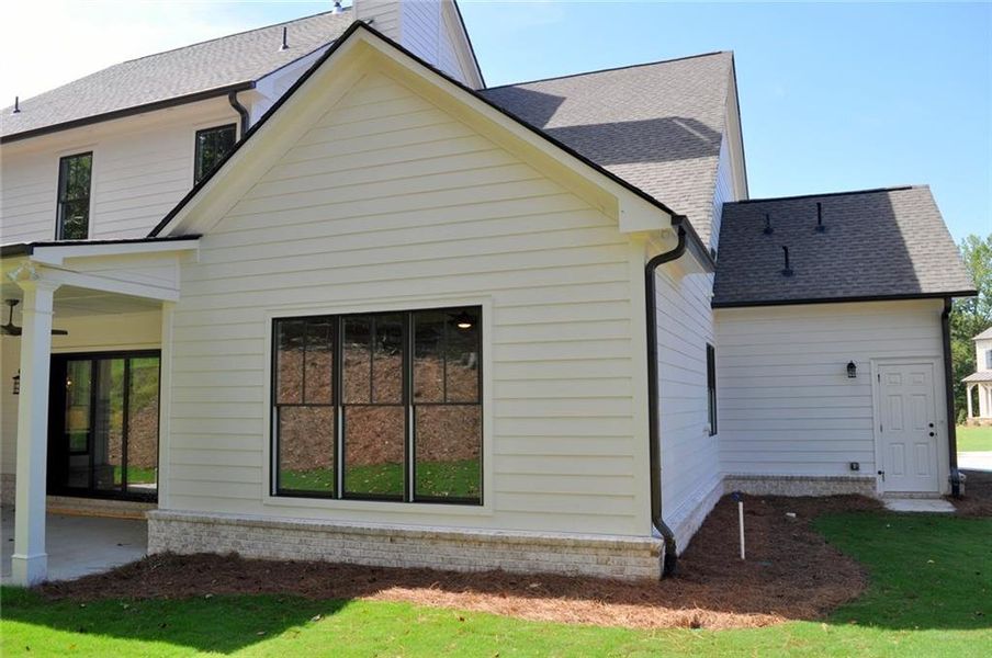 Exterior details and patio area of a home in , Marietta (Image 25). Exterior details and patio area of a home in , Marietta (Image 25).