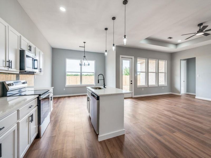 Furnished interior view inside a new home in , De Leon (Image 8). Furnished interior view inside a new home in , De Leon (Image 8).