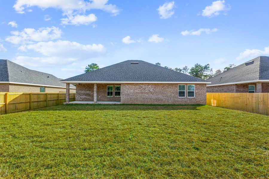 Representative exterior photo of a completed home built from the The Liberty by Herbst Homes in Clear Water Landing, Milton, FL (Image 31).