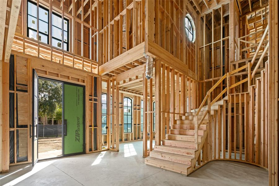 In-progress construction of a new home in , Houston, TX (Image 4).