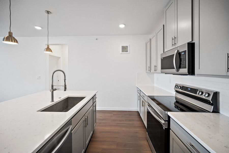 Furnished interior view inside a new home in The Residences at Victory Ridge, Colorado Springs (Image 7). Furnished interior view inside a new home in The Residences at Victory Ridge, Colorado Springs (Image 7).