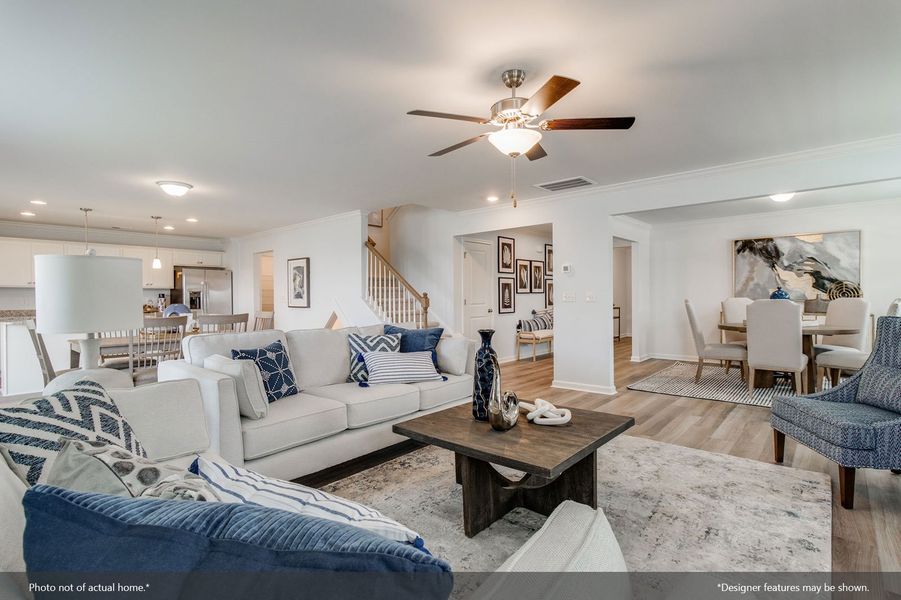 Furnished interior view inside a new home in Dove Hollow, Chesnee (Image 14).
