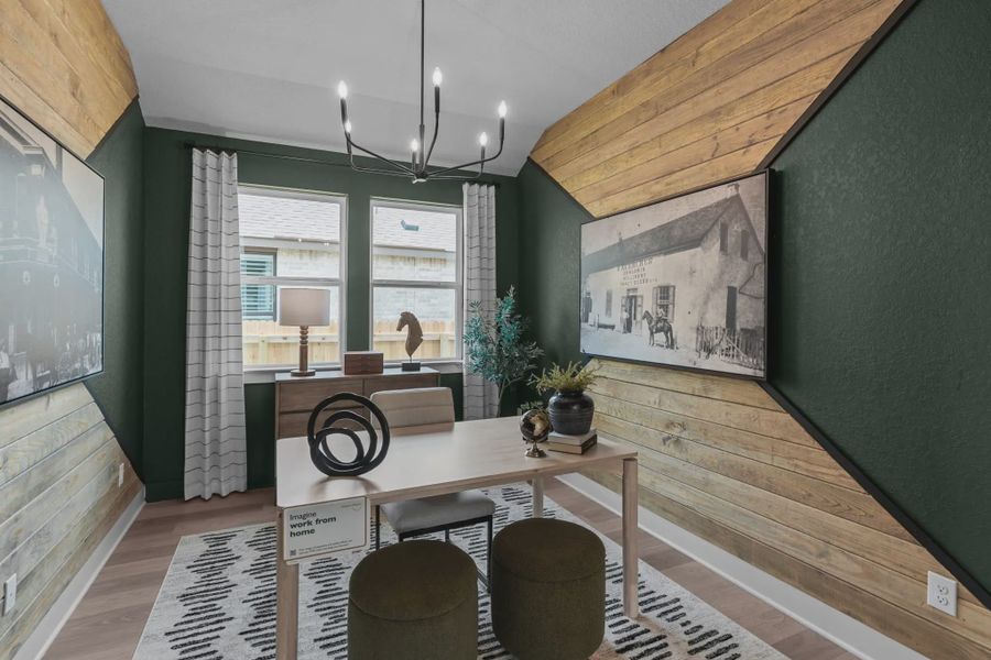Furnished interior view inside a new home in Alsatian Oaks, Castroville (Image 10).