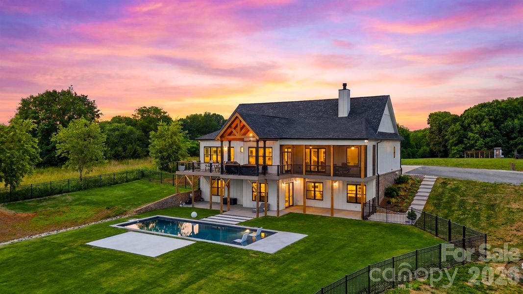Exterior details and patio area of a home in , Hickory (Image 30).