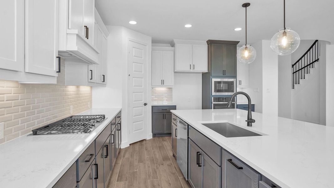 Furnished interior view inside a new home in Cross Creek West, Fulshear (Image 7).