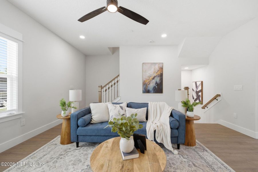 Furnished interior view inside a new home in , Jacksonville Beach (Image 18). Furnished interior view inside a new home in , Jacksonville Beach (Image 18).