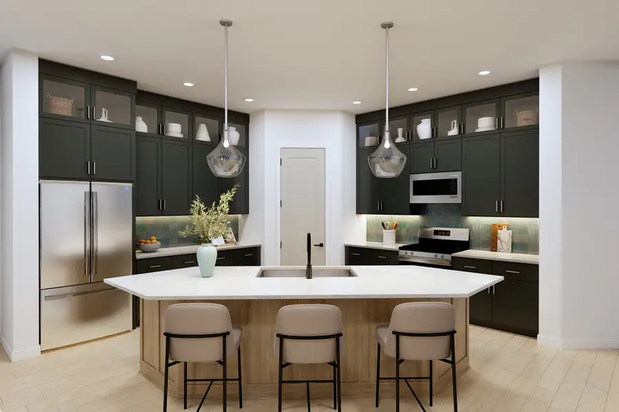 Representative furnished interior of a home built from the The Aspen by David Weekley Homes in Meyer Ranch – Select Reserve Series, Canyon Lake (Image 5).