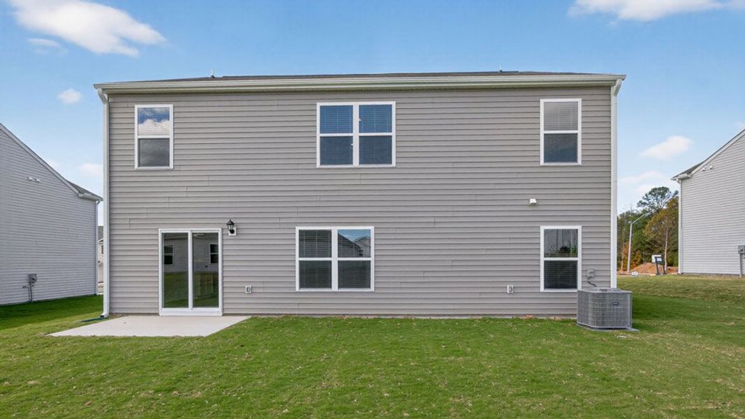 Exterior details and patio area of a home in Madeline Farm, New Bern (Image 24).