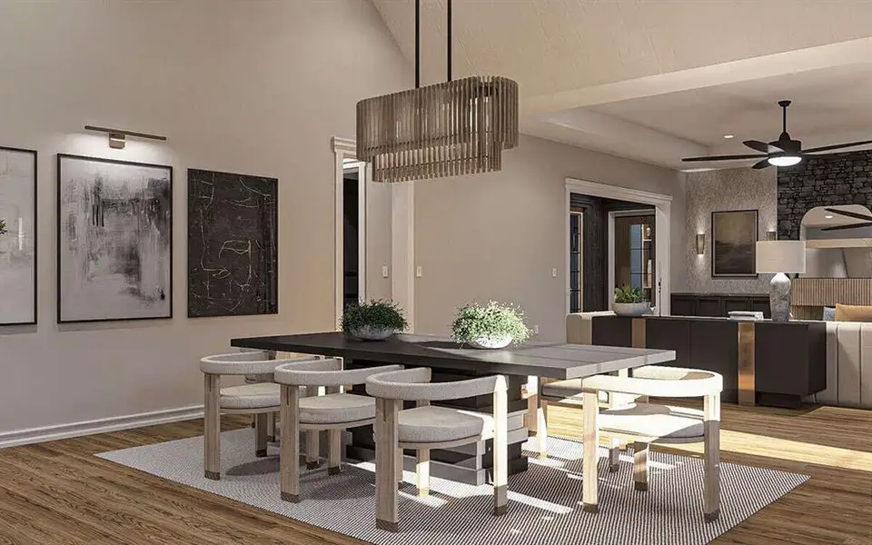 Furnished interior view inside a new home in , Waxahachie (Image 5).