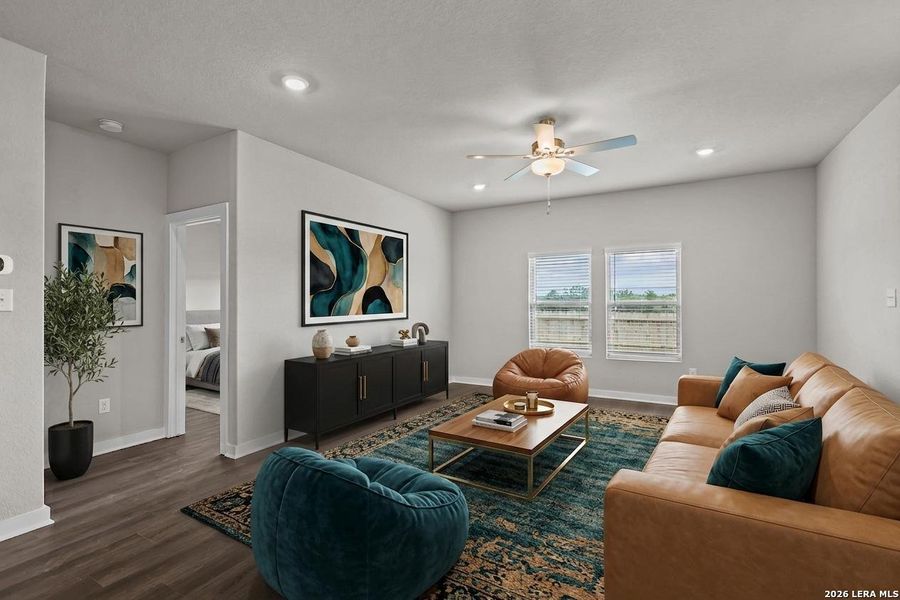 Furnished interior view inside a new home in Summerlin, San Antonio (Image 10).
