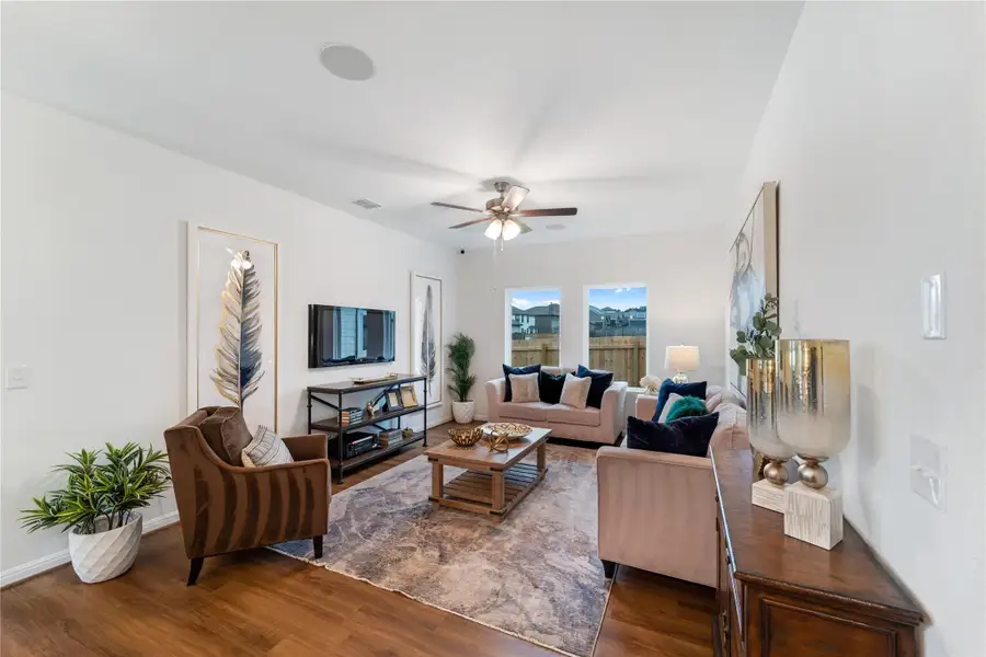 Furnished interior view inside a new home in Sweetgrass Village, Crosby (Image 6).