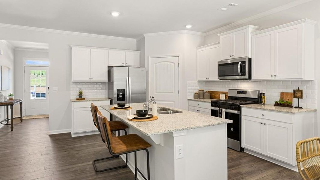 Furnished interior view inside a new home in Braselton Village, Braselton (Image 45). Furnished interior view inside a new home in Braselton Village, Braselton (Image 45).