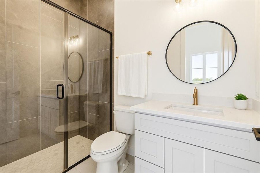 Furnished interior view inside a new home in , Justin (Image 8).