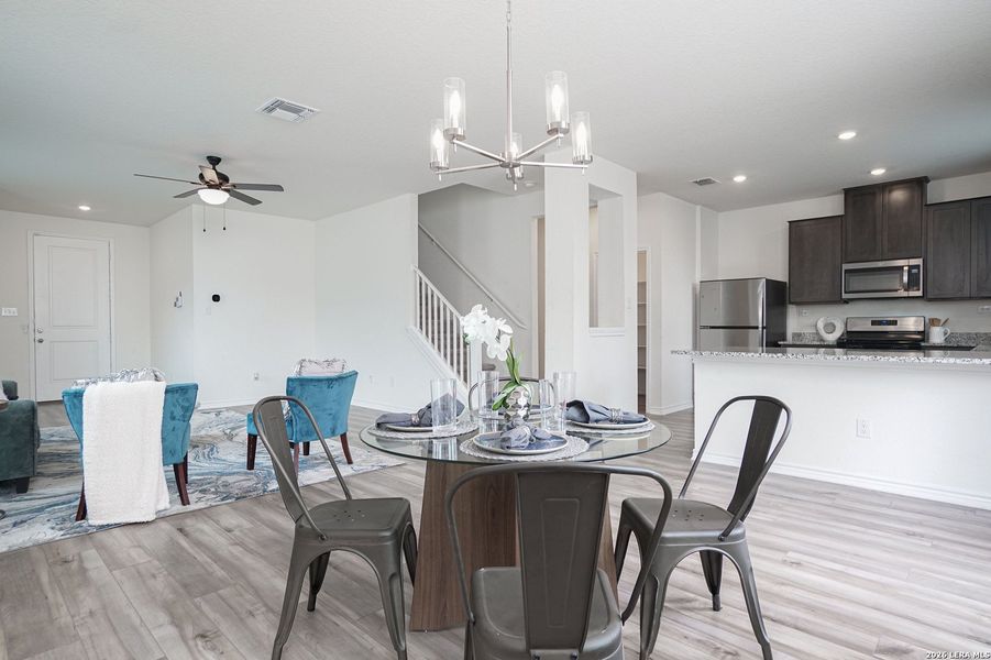 Furnished interior view inside a new home in Parklands, Schertz (Image 9).