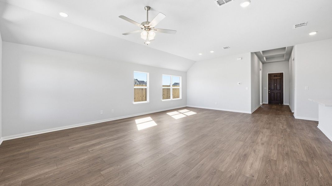 Representative furnished interior of a home built from the Mahogany by DRB Homes in Spring Creek, Taylor (Image 13). Representative furnished interior of a home built from the Mahogany by DRB Homes in Spring Creek, Taylor (Image 13).