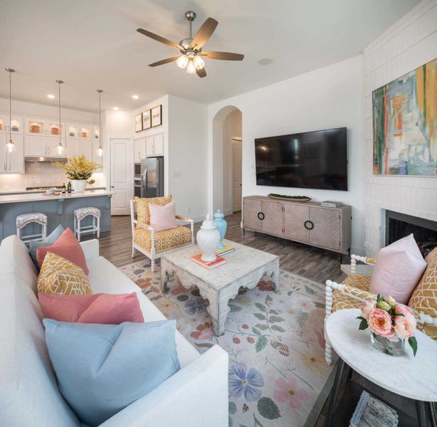 Representative Family Room - some options shown