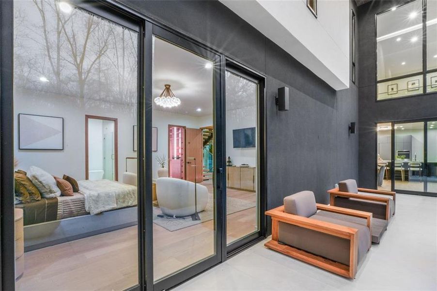 Exterior details and patio area of a home in , Roswell (Image 3). Exterior details and patio area of a home in , Roswell (Image 3).