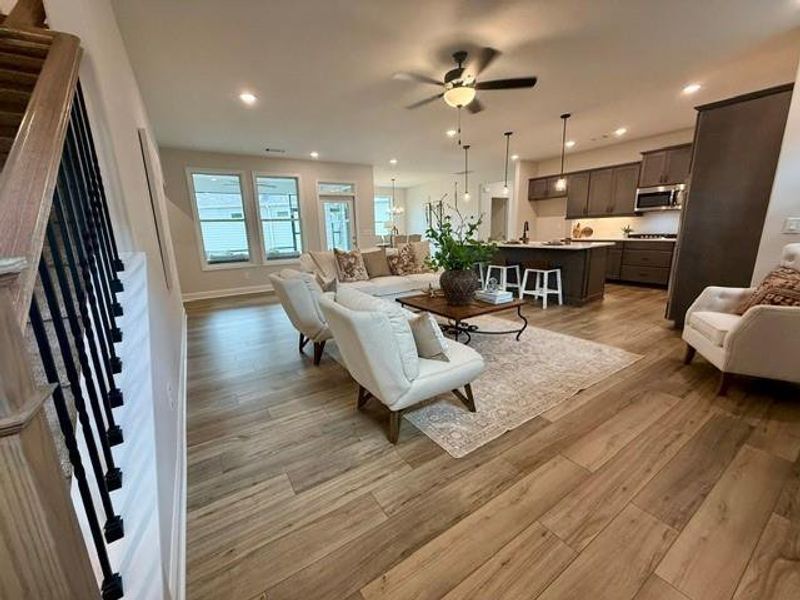 Furnished interior view inside a new home in , Hiram (Image 27).