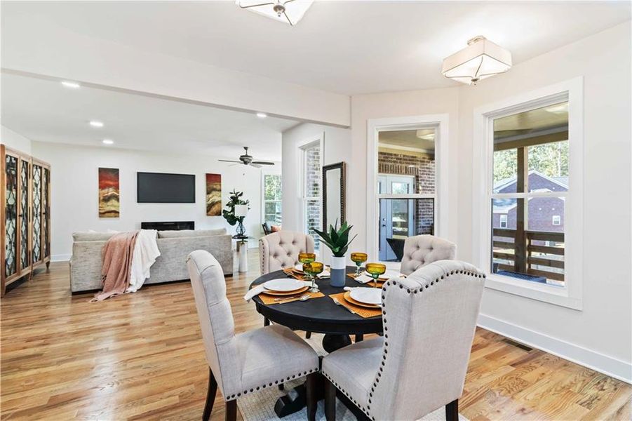 Furnished interior view inside a new home in , Atlanta (Image 18).