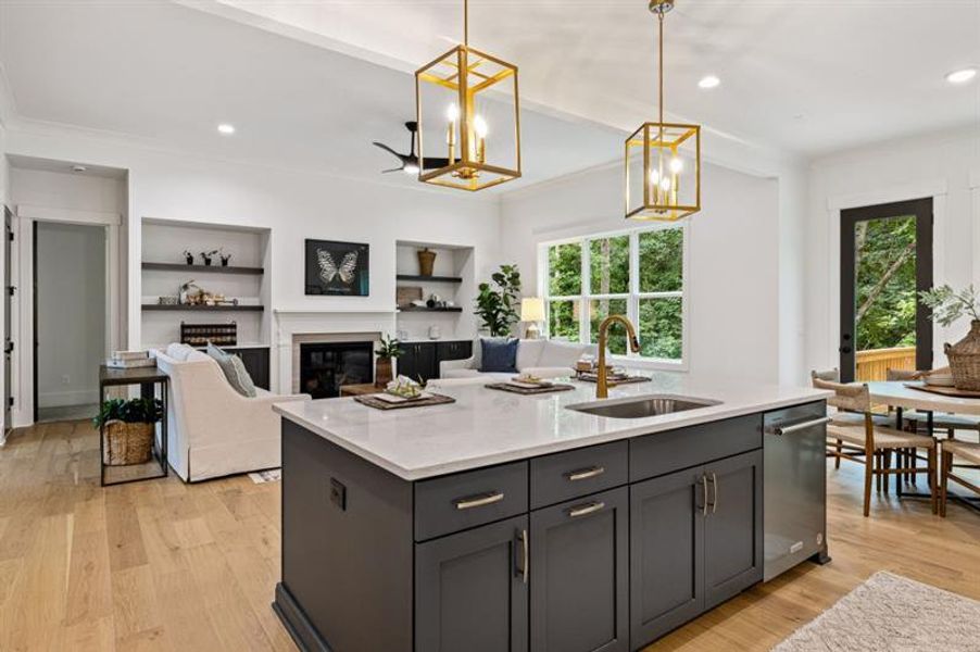 Furnished interior view inside a new home in White Post on Lake Lanier, Gainesville (Image 11).