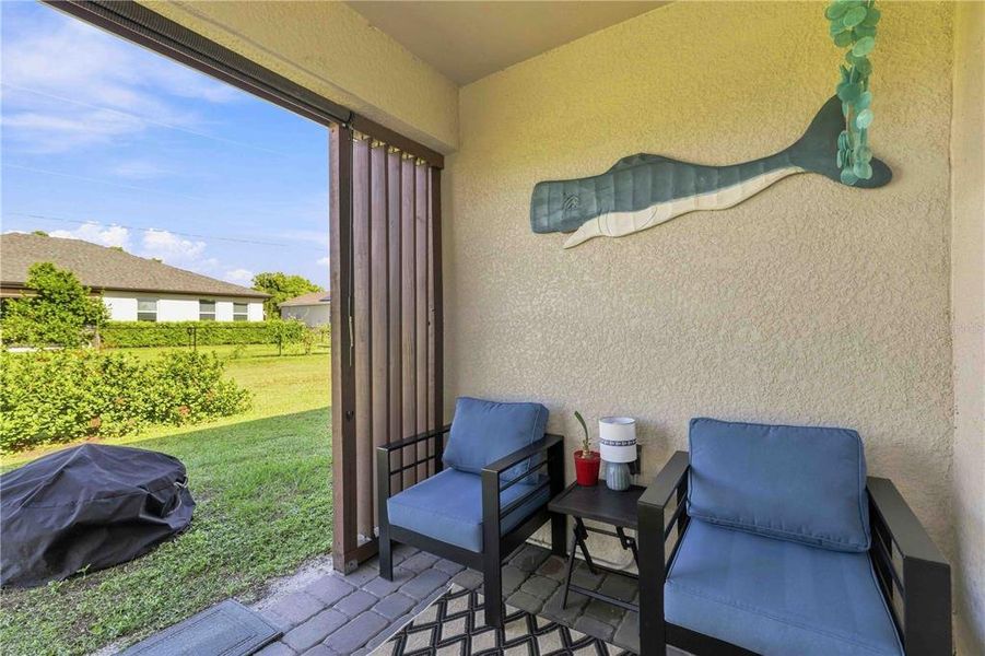 Exterior details and patio area of a home in Burnt Store Village, Punta Gorda (Image 2).