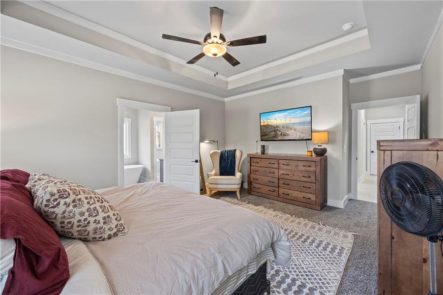 Furnished interior view inside a new home in , Monroe (Image 44).