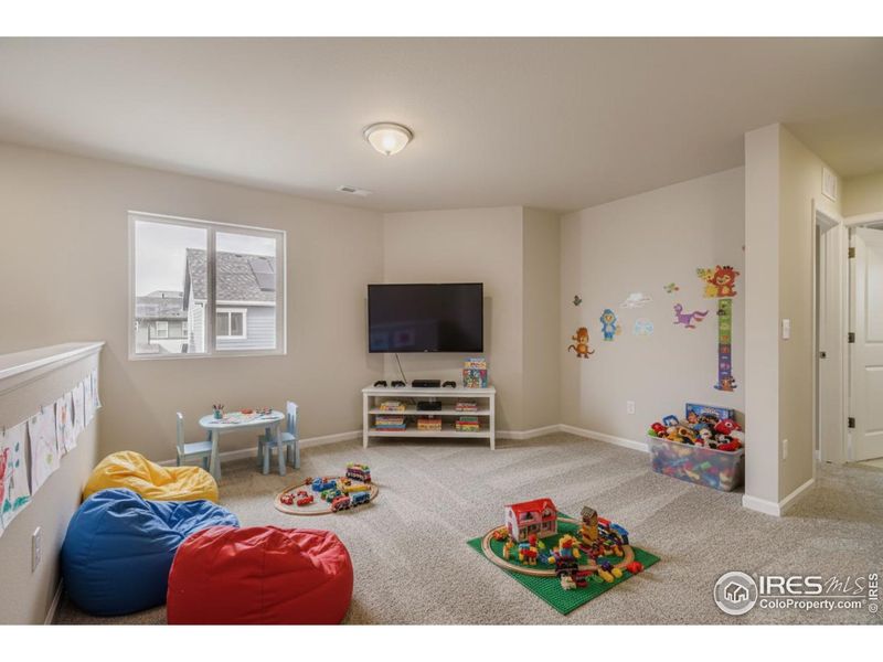 Upper level loft - great as a flex space or at home office