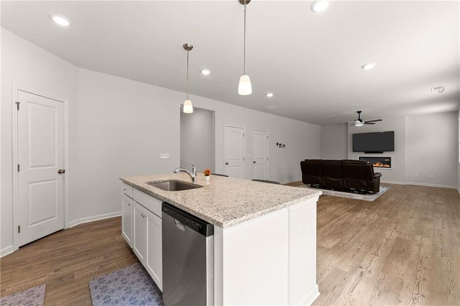 Furnished interior view inside a new home in , Dawsonville (Image 9).