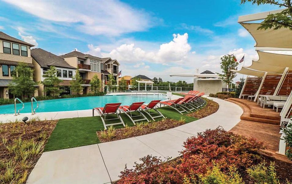 View of pool with a patio area