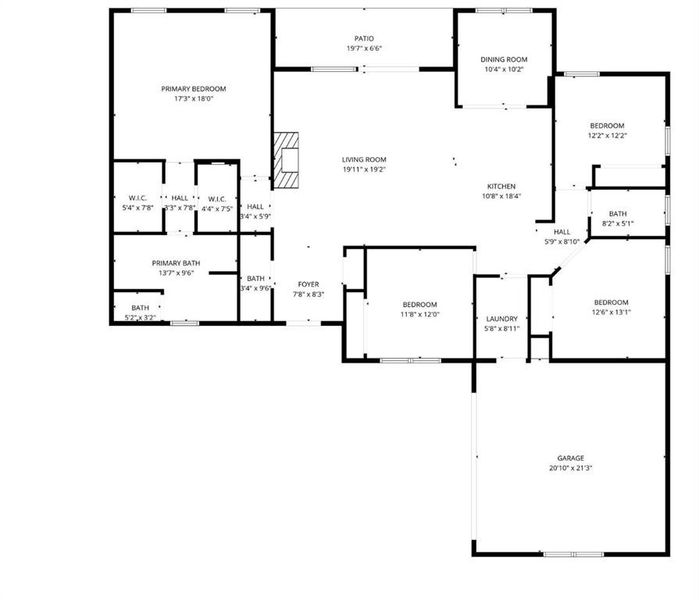 2D floor plan layout of this home in , Azle, TX (Image 5).