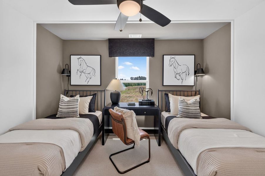 Representative furnished interior of a home built from the Wynfield by Pulte Homes in Bleckley Station, Ball Ground (Image 7).