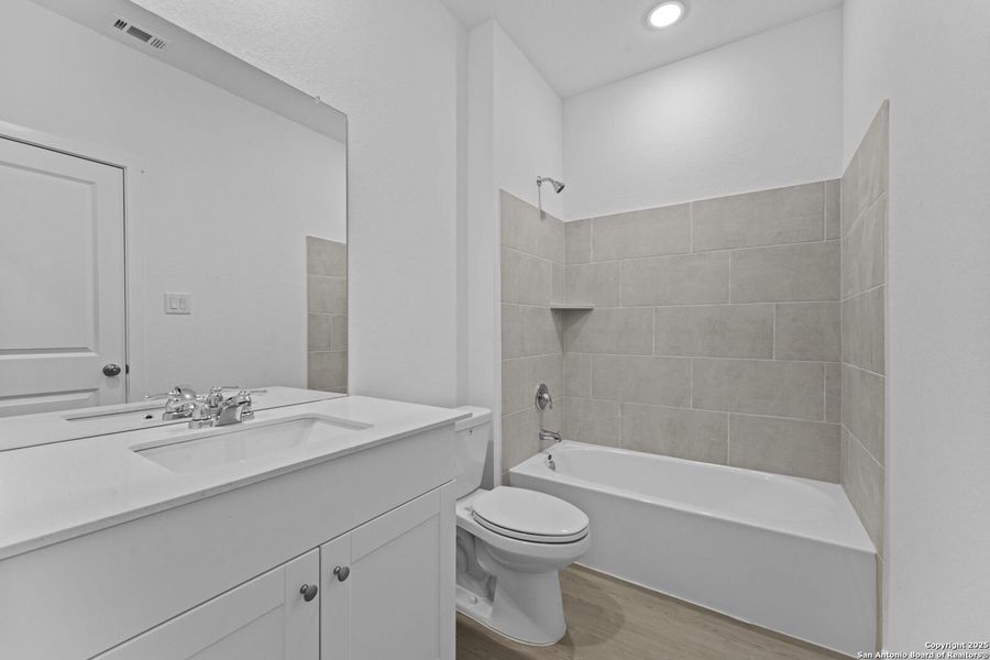 Furnished interior view inside a new home in Waterwheel: Coastline Collection, San Antonio (Image 9).