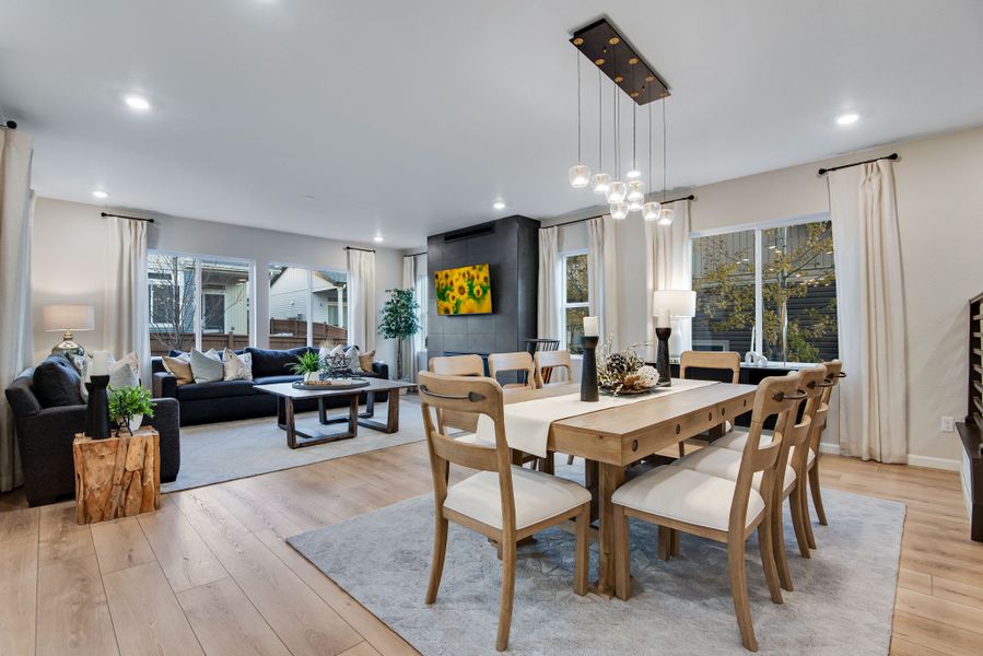 Furnished interior view inside a new home in Reunion, Commerce City (Image 15).