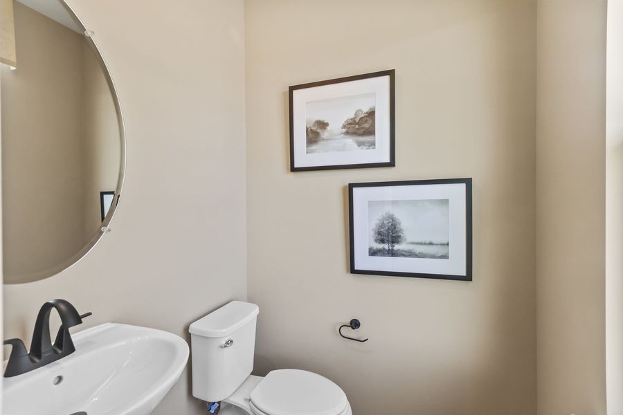 Furnished interior view inside a new home in Bridgeport Townhomes, Greenville (Image 10). Furnished interior view inside a new home in Bridgeport Townhomes, Greenville (Image 10).
