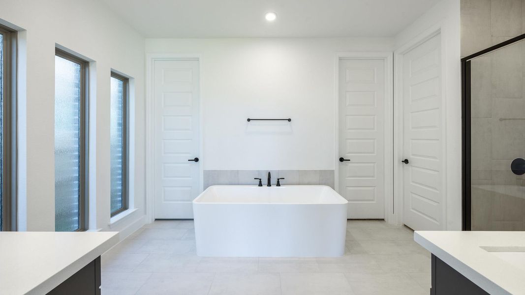 Furnished interior view inside a new home in Santa Rita Ranch 50', Liberty Hill (Image 6). Furnished interior view inside a new home in Santa Rita Ranch 50', Liberty Hill (Image 6).