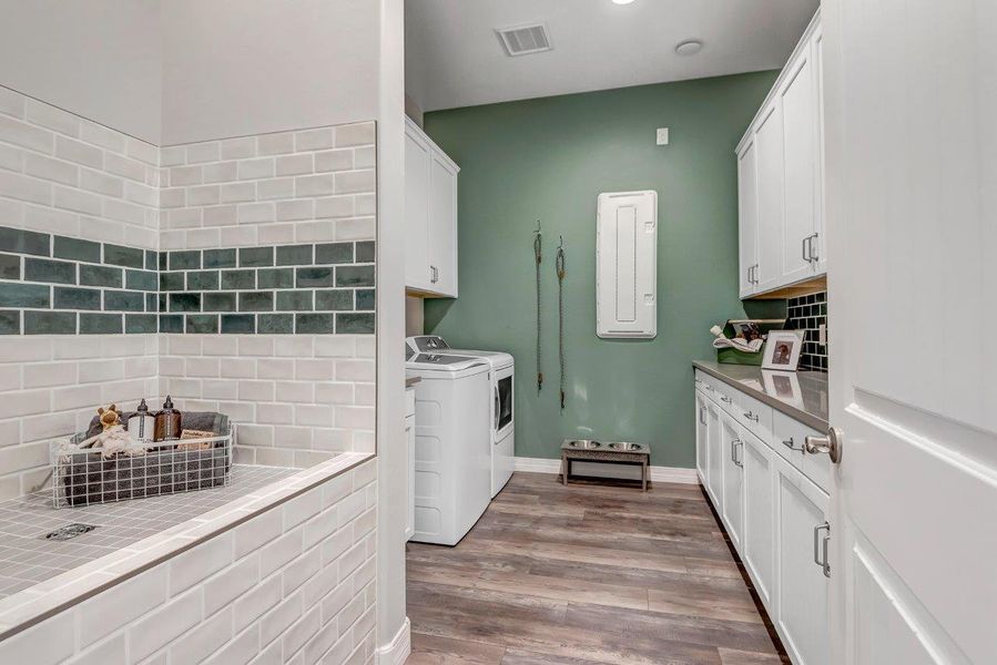 Furnished interior view inside a new home in Black Rock at Verrado, Litchfield Park (Image 27). Furnished interior view inside a new home in Black Rock at Verrado, Litchfield Park (Image 27).